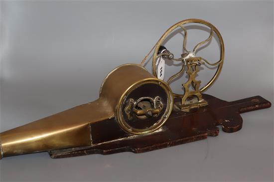 A set of Irish mechanical peat bellows, early 19th century,